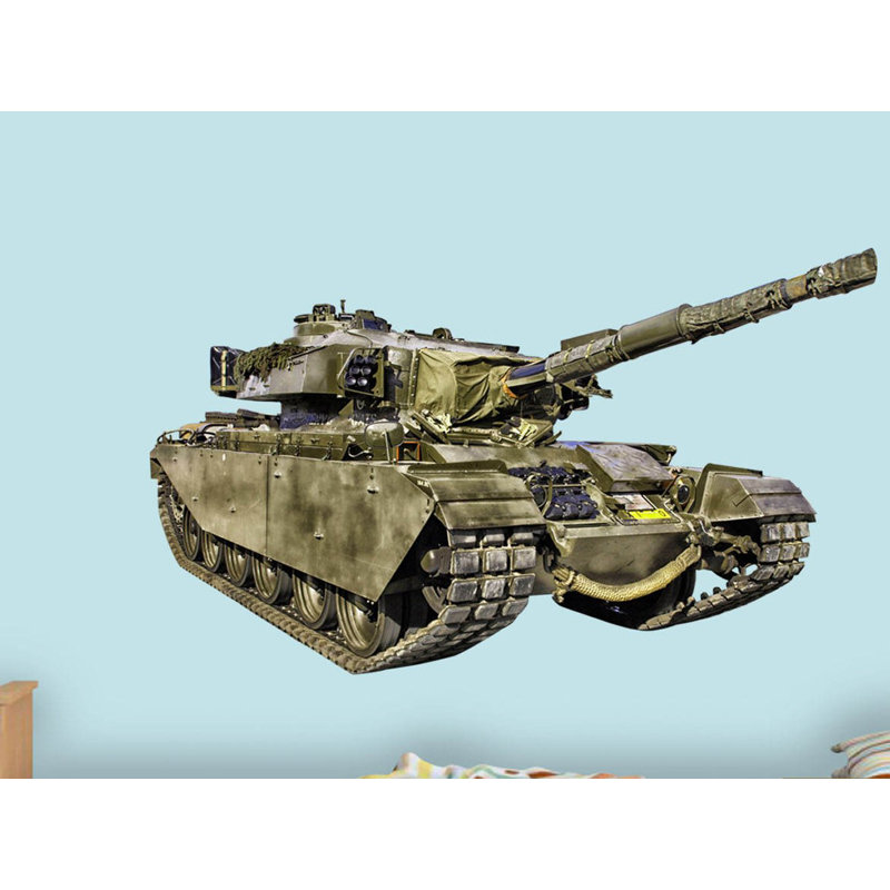 Décalcomanie murale réservoir d’armée Steffen, H 24 po x L 44 po