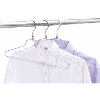 Quality Metal Hangers, 100-Pack, Swivel Hook, Stainless Steel Heavy Duty Wire Clothes Hangers, Heavy-Duty Clothes, Jacket, Shirt, Pants, Suit Hangers