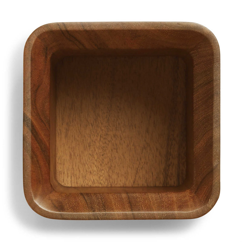 Square One Pencil Holder, Acacia