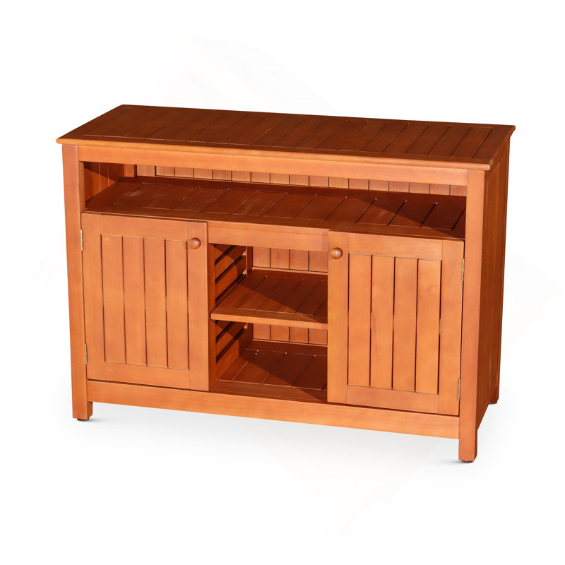 Buffet en eucalyptus, huile naturelle