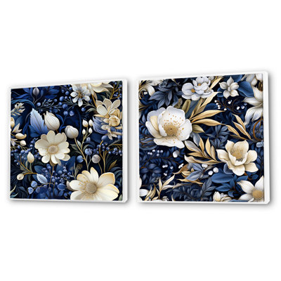 Clamart - Floral Square Collage Set Of 2