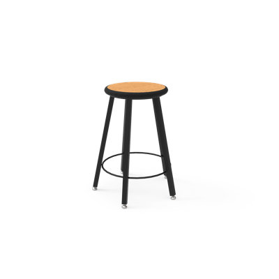 Tufnell Adjustable Height Industrial Stool Footring