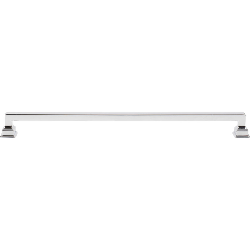 Erika 5 1/16" Center to Center Bar Pull, 12", Polished Chrome