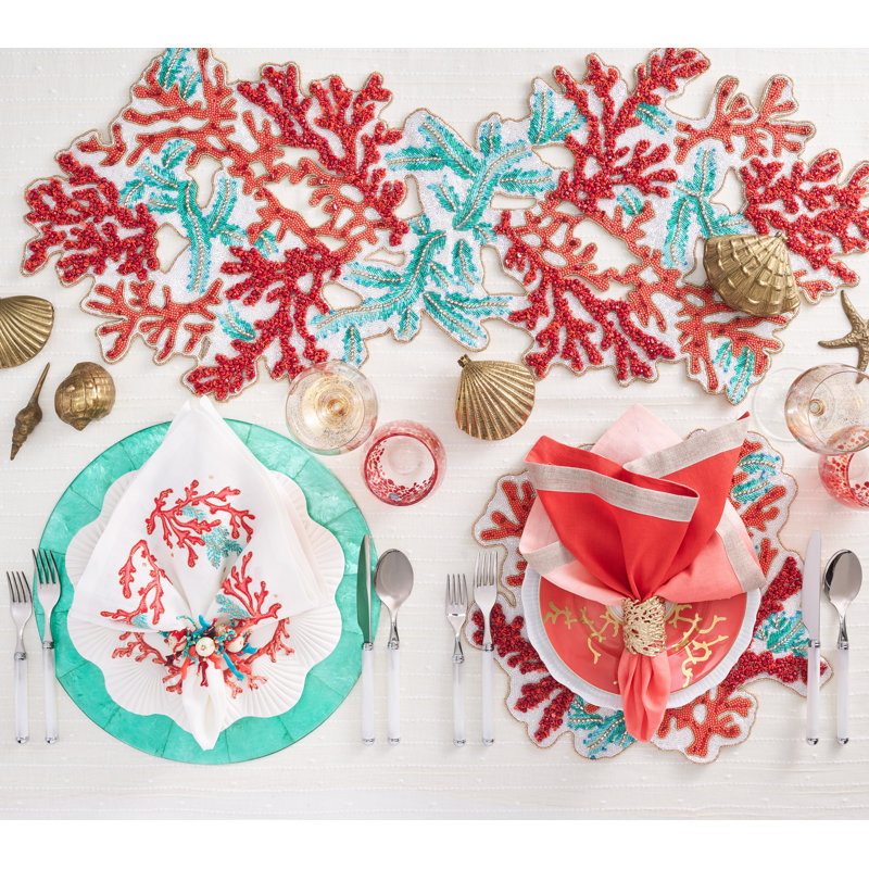 Coral Spray Napkin