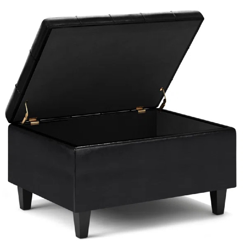 Repose-pieds de table basse avec dessus relevable capitonné Harrison