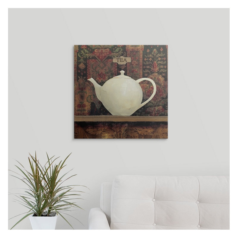 « ii » avery tillmon, impression Ornamental Teapot, H 35 po x l 35 po x P 1,5 po, Toile