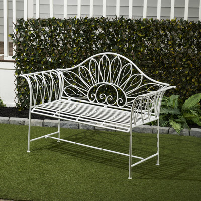 Banc de jardin en métal Severson