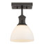 Plafonnier semi-encastré 1 lumière 6,88 po Bales-42003610-75644823
