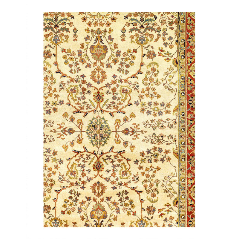 Flaura Oriental Area Rug in Ivory
