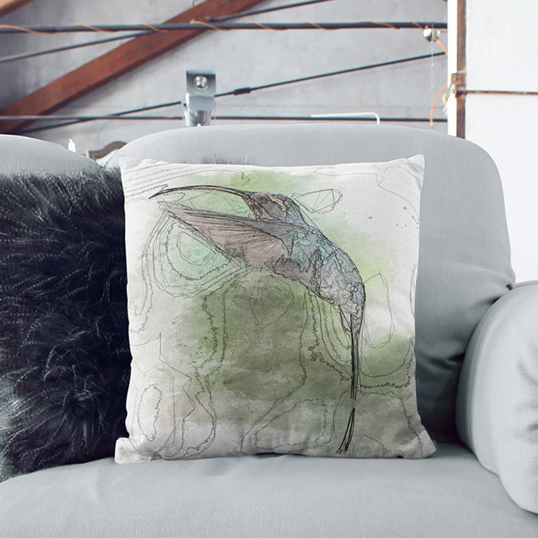 Hermit Hummingbird Cushion with Filling