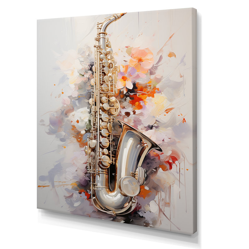 «Flutes Whisper Silver Grace I», reproduction sur toile, Toile tendue, H 32 po x l 16 po