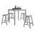Gaucho 5-Piece Counter Height Table Set - Stylish Dining For Any Space
