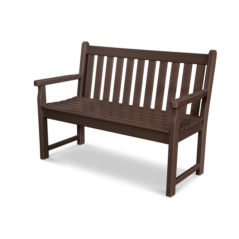 Banc de jardin POLYWOOD, Acajou, H 35 po x l 55,5 po x P 24,25 po