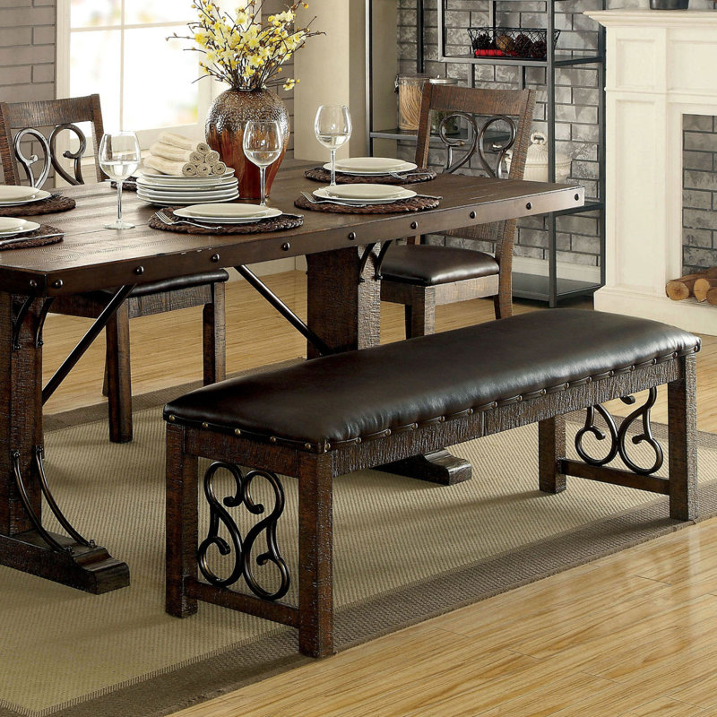 Banc en bois rustique Traditional