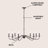 Wicklow Bohemian Farmhouse Iron LED Chandelier-747549267-803211181