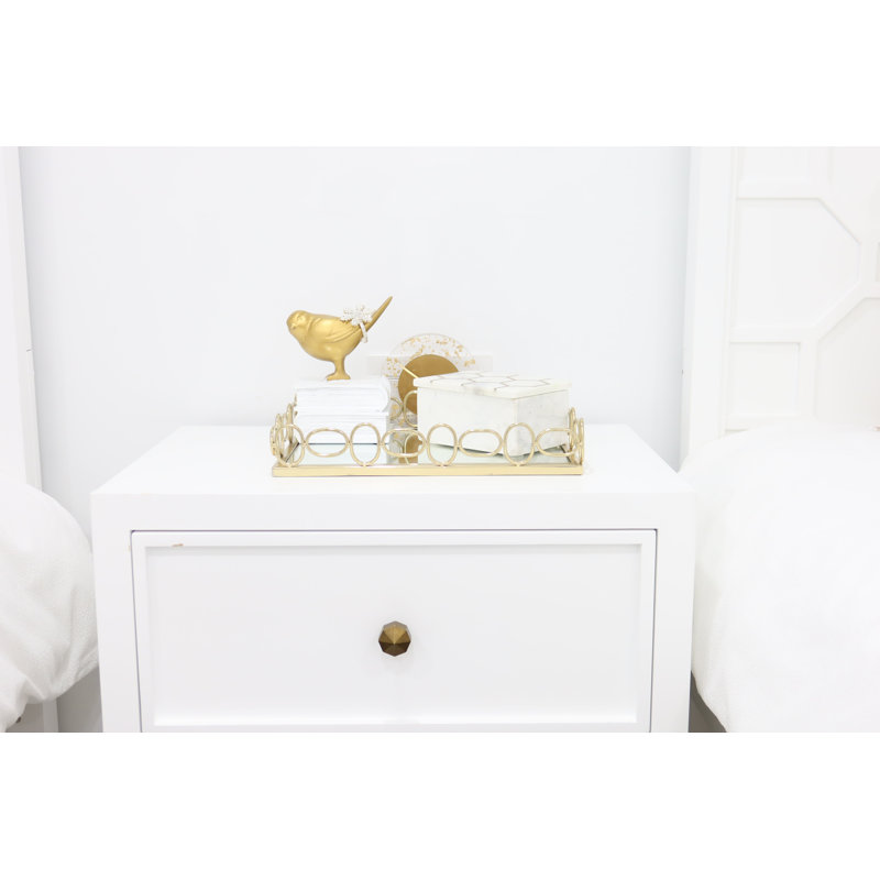 Plateau de coiffeuse oblong
