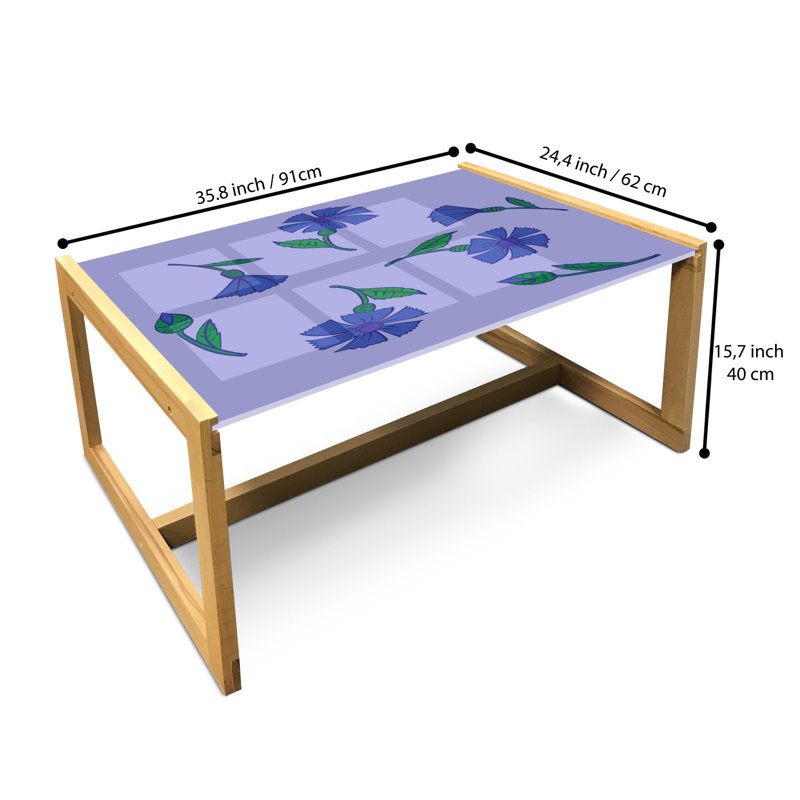 Iro Sled Coffee Table, 90cm H x 62cm W x 40cm D