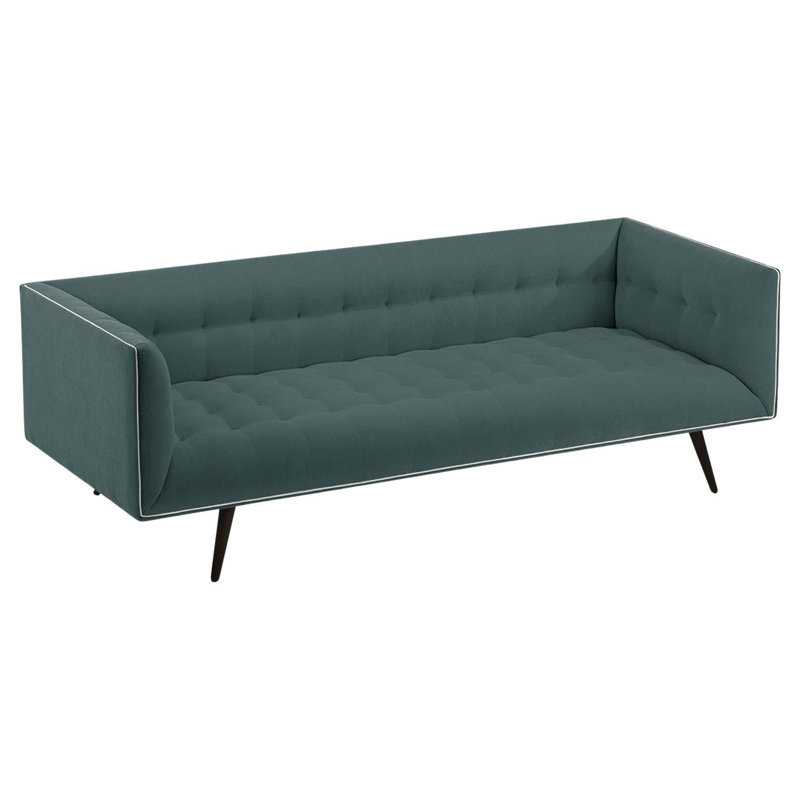 Dust Sofa, Teal, Black, 28" H x 63" W x 35" D