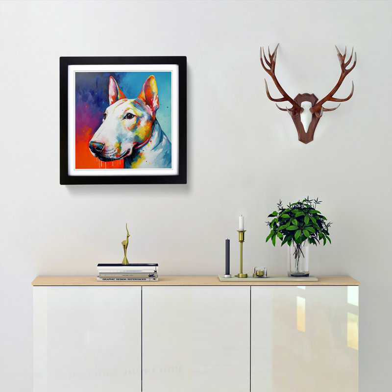 Single Picture Frame Print on Wood, Black