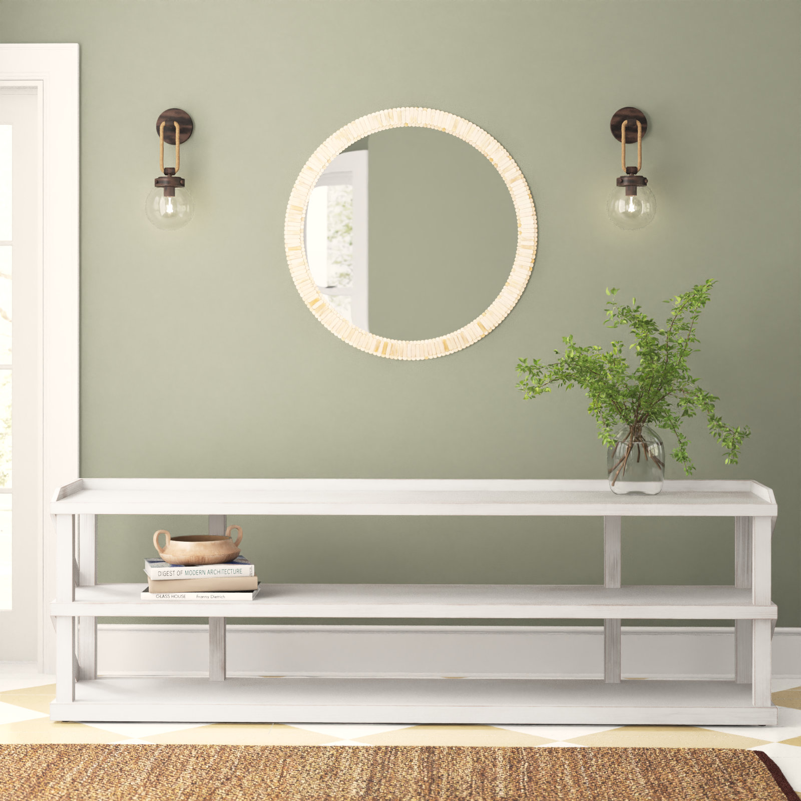 Messina 90'' Solid Wood Console Table