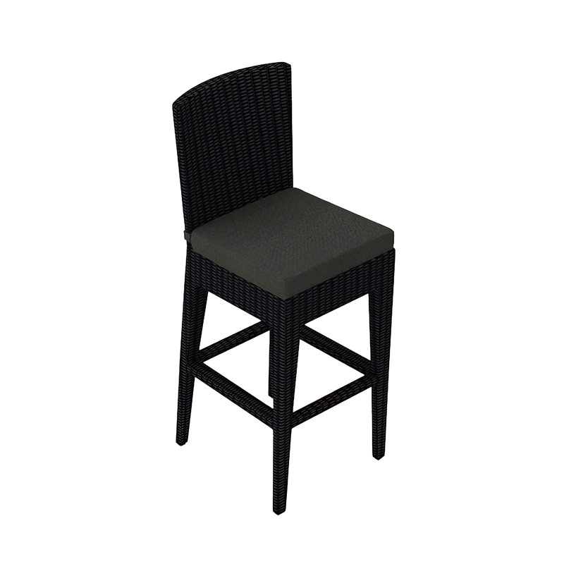 Urbana Outdoor Bar Stool, Canvas Natural Sunbrella® Canvas, 28.75" H