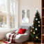 «Christmas Snowy Forest Path Winter Landscape», ensemble de 3 impressions d'art sur toile-128681064