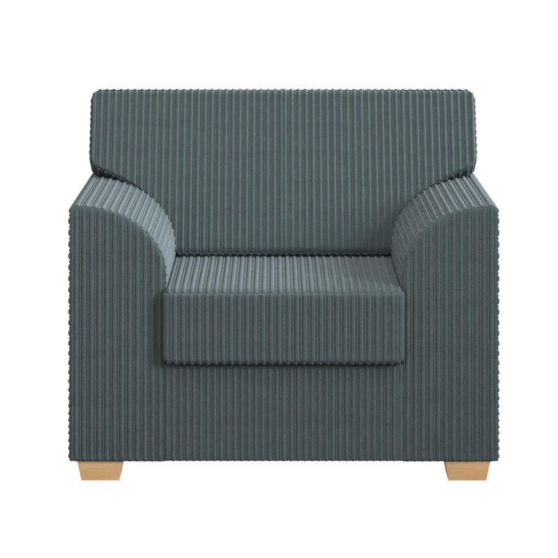 Upholstered Armchair, Charcoal
