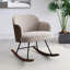 Chaise berçante rembourrée à dossier moyen Boucle-554933177