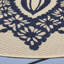 Tapis intérieur / extérieur beige / bleu marine Arneshia-15995227