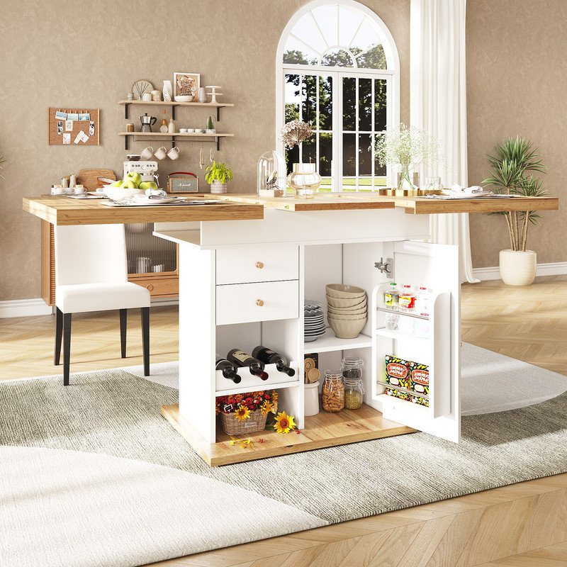 Extendable Dining Table, Natural