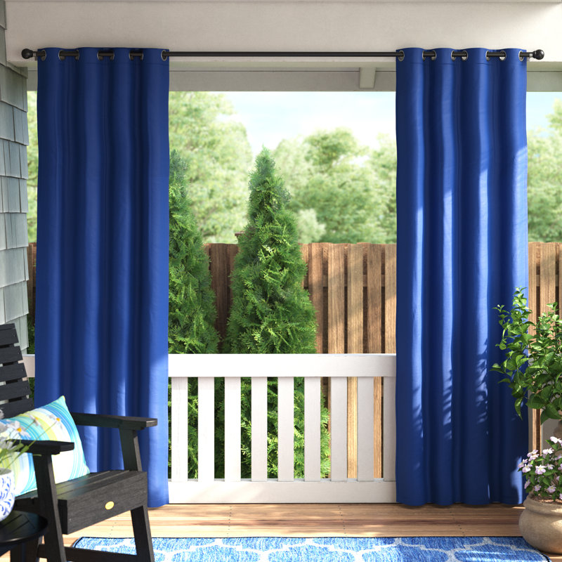 Panneau de rideau simple obscurcissant extérieur avec œillets Shipton, Kiwi, L 52 po x L 95 po
