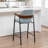 Devane Upholstered Counter Stool With Armrest-123161738