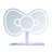 Hello Kitty RGB Bow Wall Mirror with LED Strip Lights, App Controlled WiFi Smart Makeup Vanity Mirror