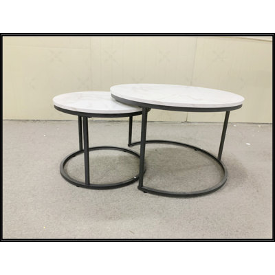Ensemble de 2 tables basses gigognes
