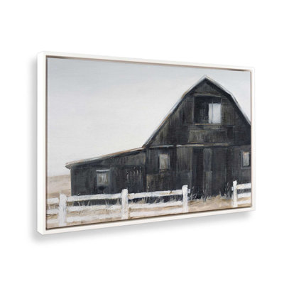 Weathered Black Barn II Canvas Print