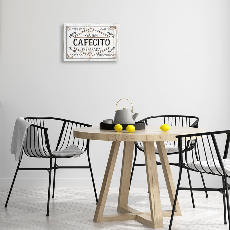 «Café Coffee Shop», art mural espagnol par Kim Allen, H 10 po x l 15 po