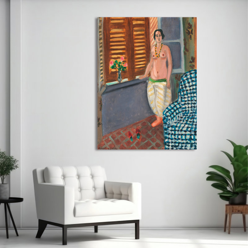 3HM7470 Odalisque by Henri Matisse - Wrapped Canvas Print, 80 cm H x 60 cm W