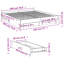Vidaxl Bed Frame With Drawers Concrete Grey-533798020