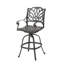 Tabouret pivotant en fonte d'aluminium