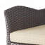 Modern Outdoor Wicker Swivel Barstool With Tapered Legs