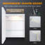 LED Medicine Cabinet Mirror with Shaver Socket, Anti-Fog Dimmable Light, Wall Mount Storage Cabinet-1321882457-1321882439