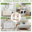Freestanding Wooden Towel Rack Stand for Bathroom, 3-Tier Bath Towel Drying Rack