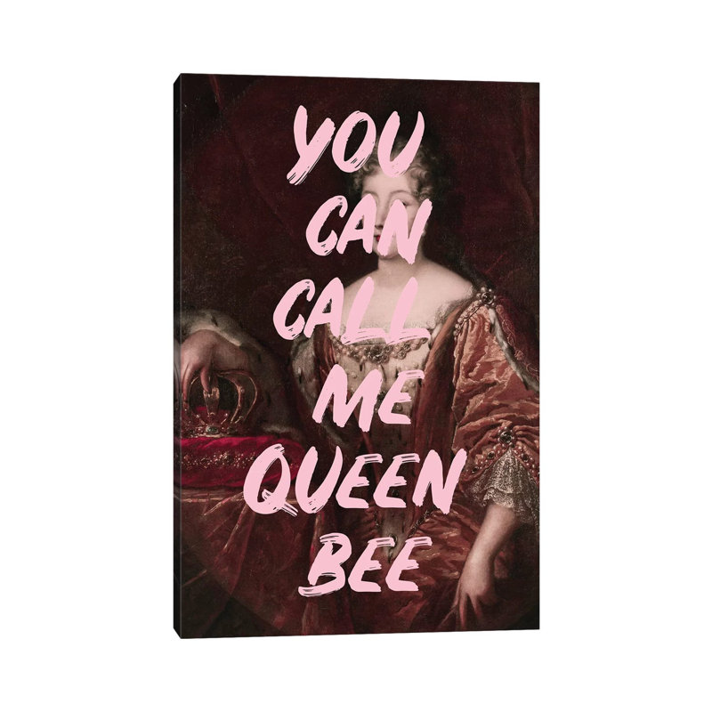 Queen Bee par - Toile tendue, H 40 po x l 26 po x P 1,5 po