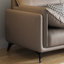 Gray Genuine Leather Standard Sofa cushion Loveseat