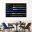 Drapeau de police, reproduction sur toile-796354110