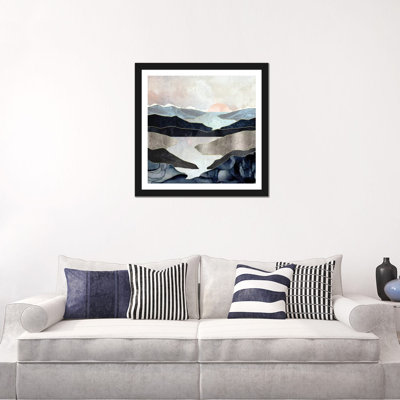 Blue Mountain Lake - Graphic Art Print