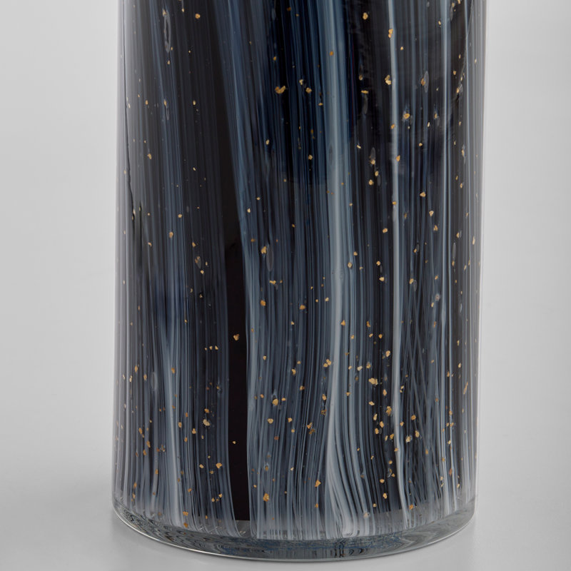 Infinity Handmade Glass Table Vase, 17.5" H x 5.5" W x 5.5" D