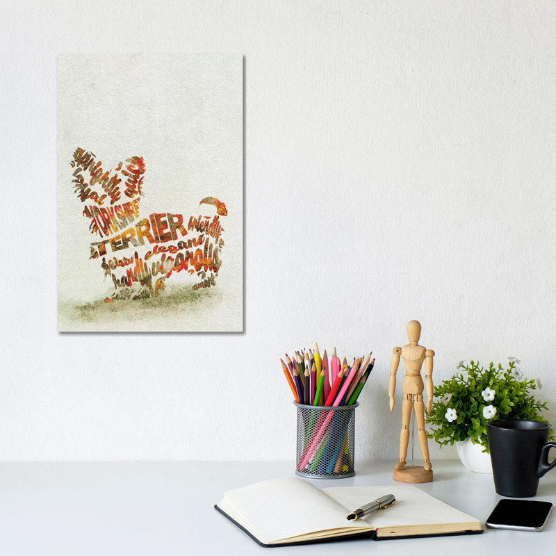 Yorkshire Terrier by Ayse Deniz Akerman - Wrapped Canvas Print, 20.32 cm H x 30.48 cm W