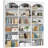 Triple Wide Bookcase 71''X 59''X 9.25''-1295548125