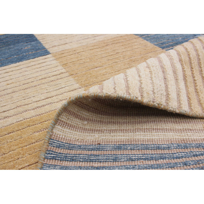 Tapis de couloir unique en laine noué à la main style Ziegler des années 2010 de 2 pi 5 po x 8 pi brun